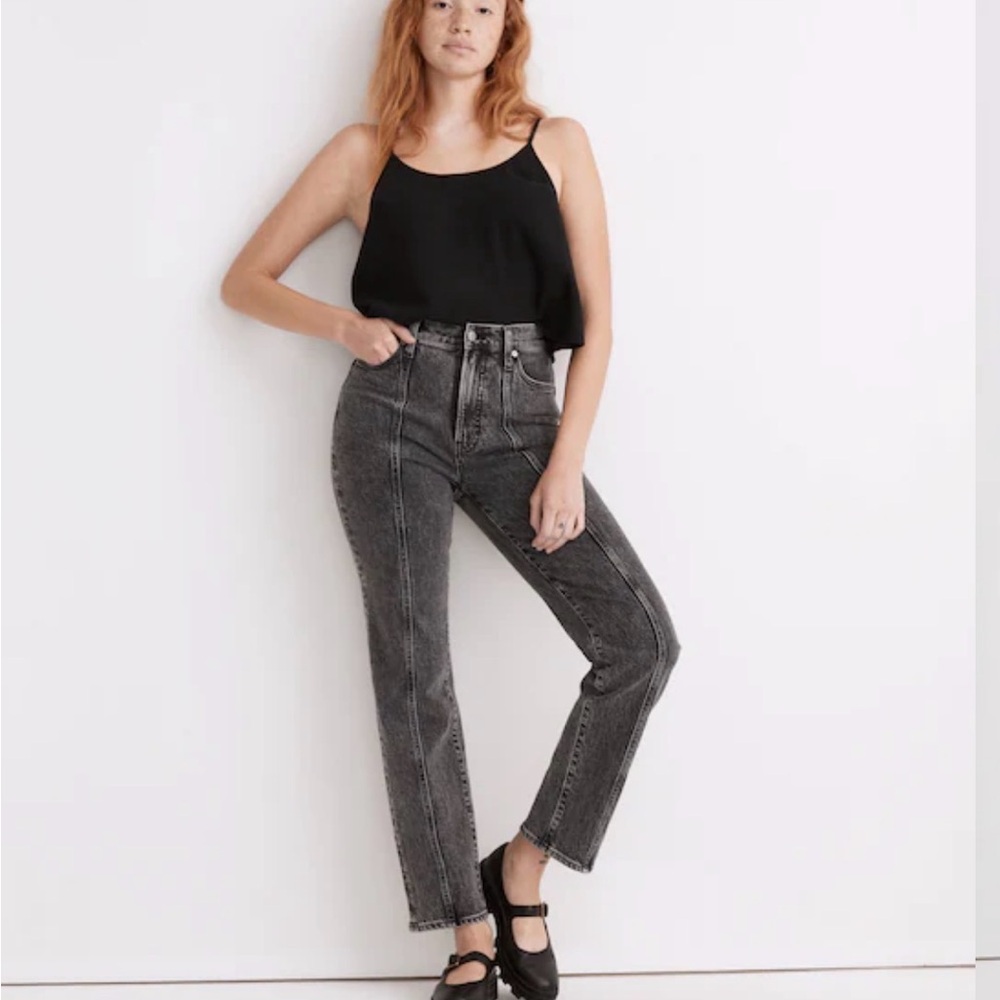 Madewell The Perfect Vintage Straight Jean in Meaford Wash: Seamed Edition SZ 31